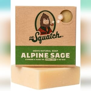Dr. Squatch Alpine Sage 5 oz bar soap Brand New